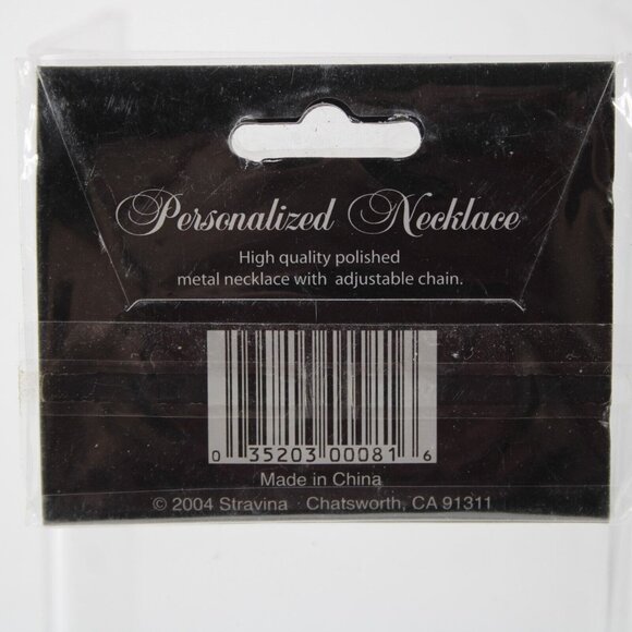 BRENDA Name Silvertone Rhinestone 14.5" w 4.5" Multi Ring Ext Necklace - Picture 2 of 12